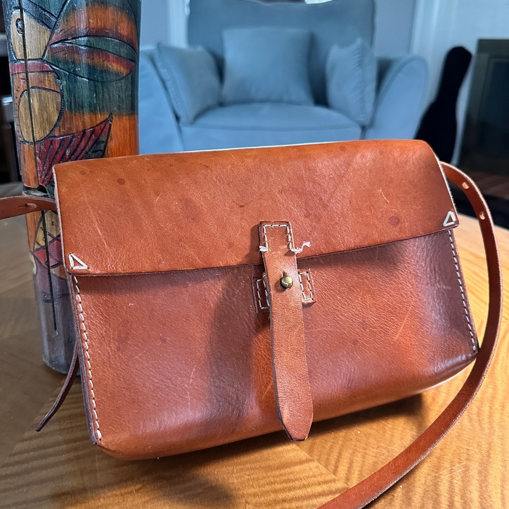 Never used - Madewell - Brown Leather Crossbody Bag